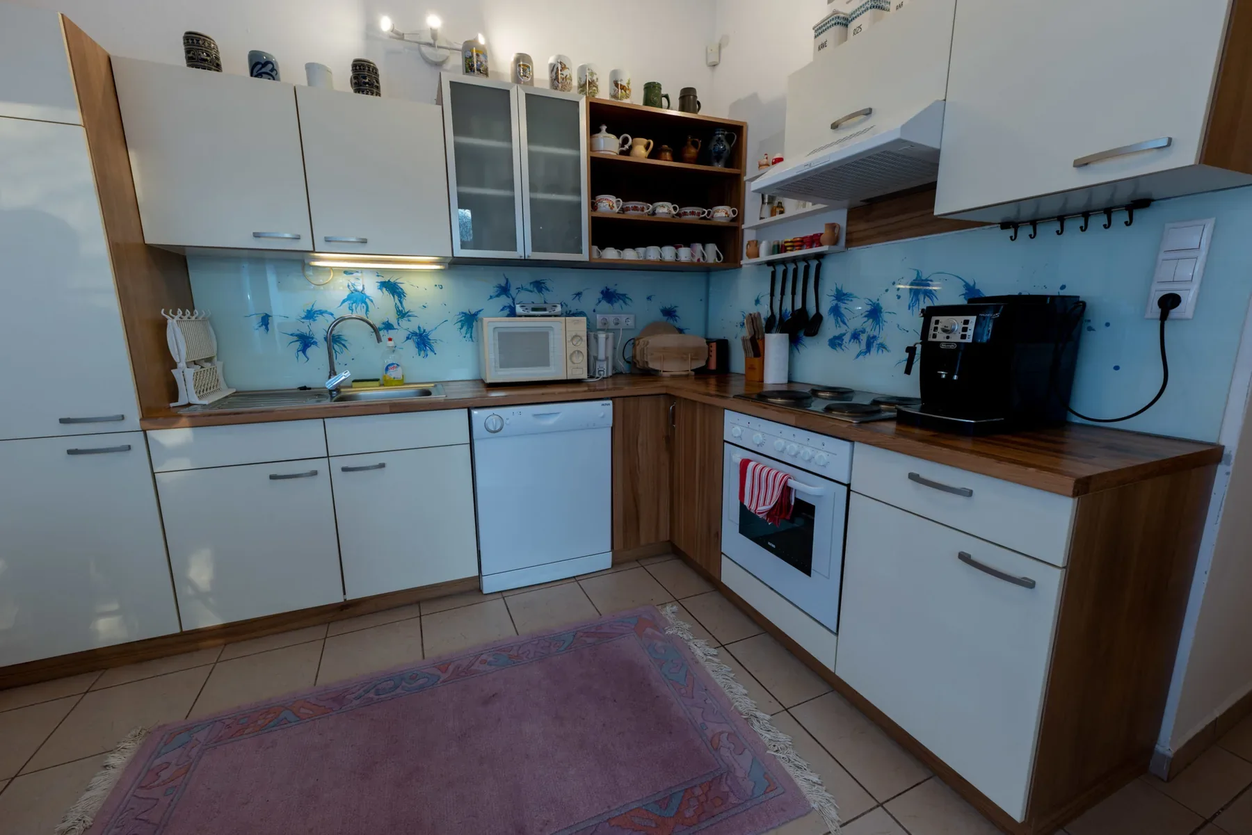 Küche im Apartment Classic mit vollständiger Ausstattung