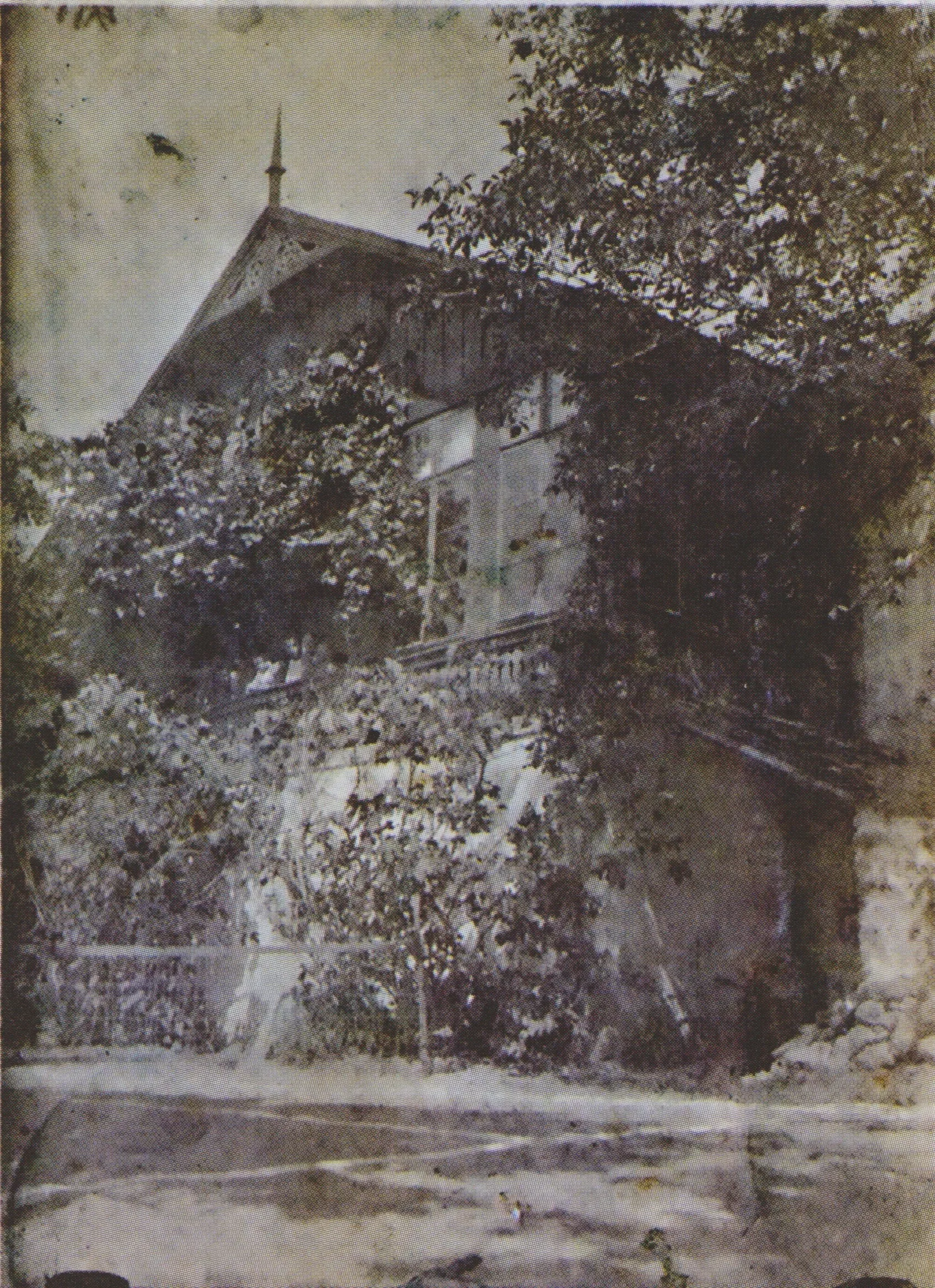 Historische Aufnahme der Tabódy Villa aus dem Jahr 1914